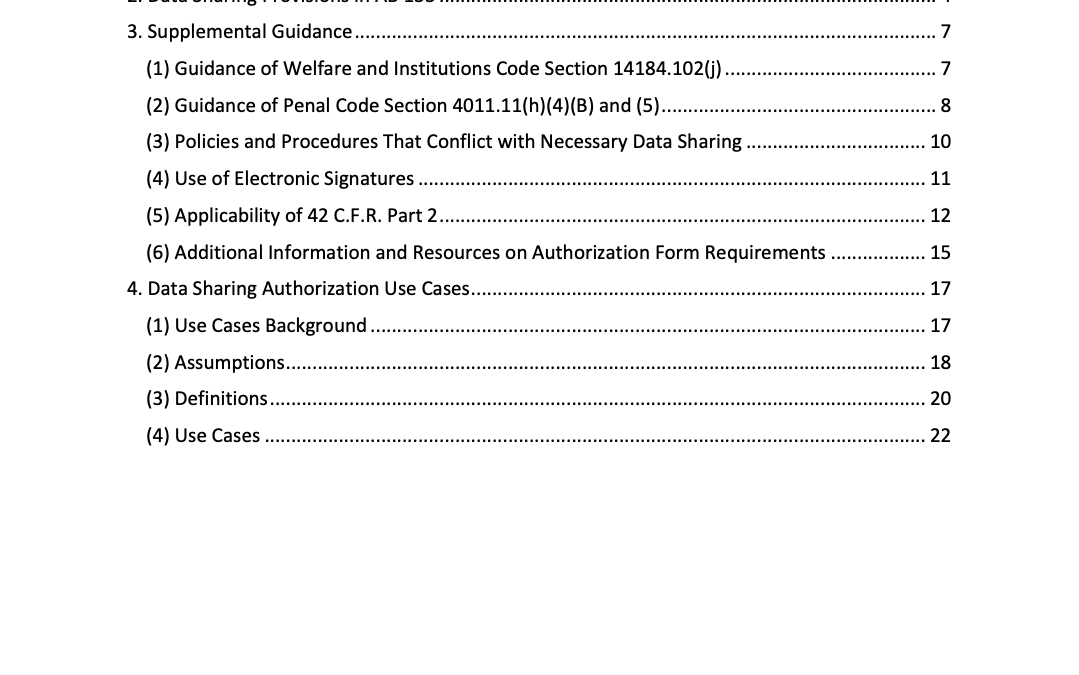 CalAIM Data Sharing Authorization Guidance