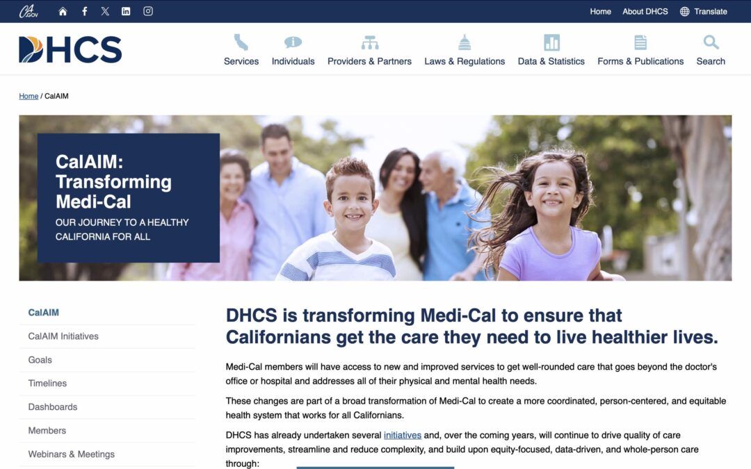 CalAIM: Transforming Medi-Cal
